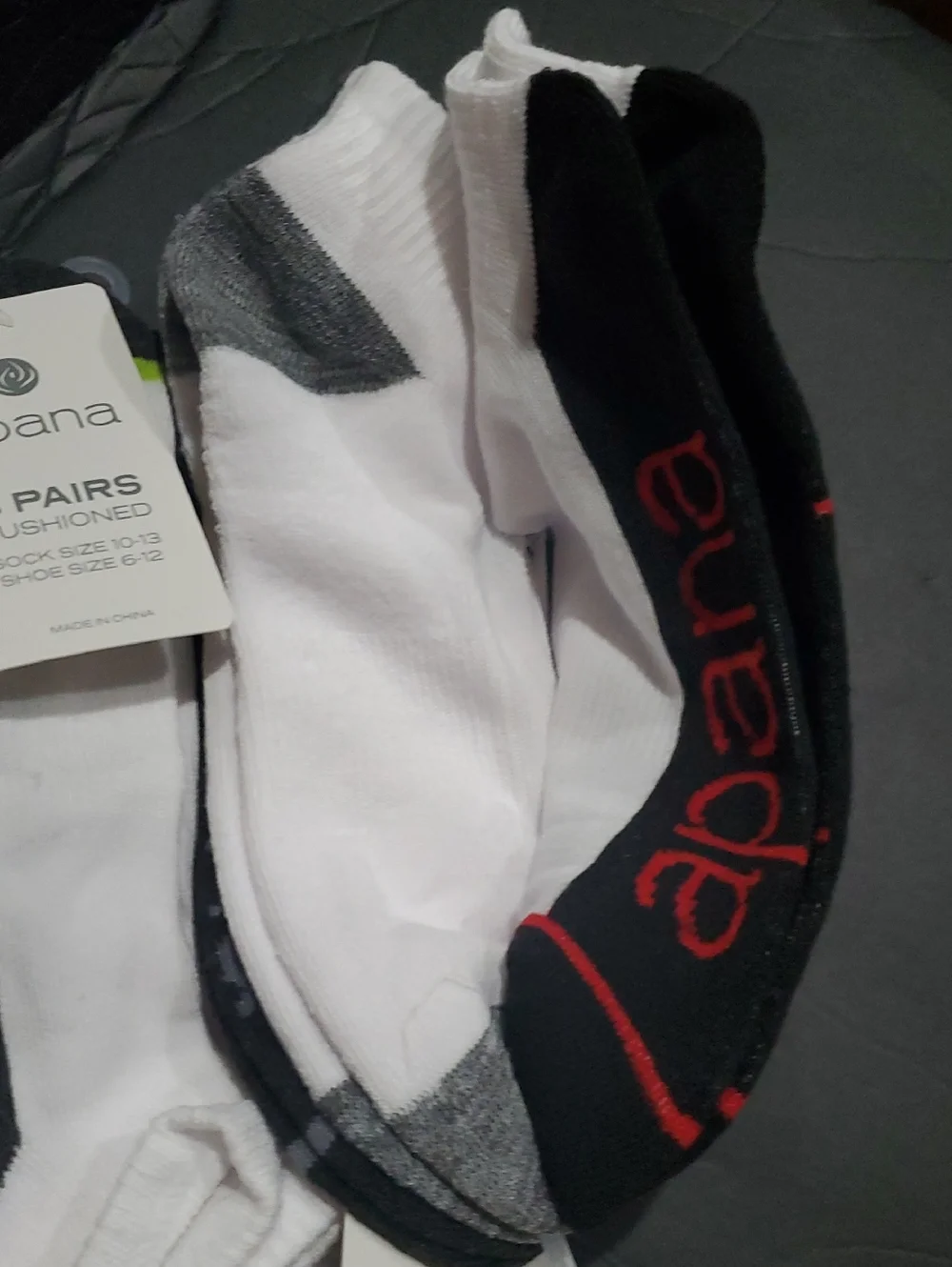 Apana white‎ multi 6pairs of cushioned socks brand new